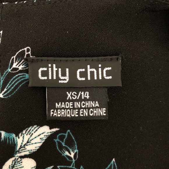 City Chic Electric Bouquet Belted Midi Dress 14 95 - Picture 6 of 7